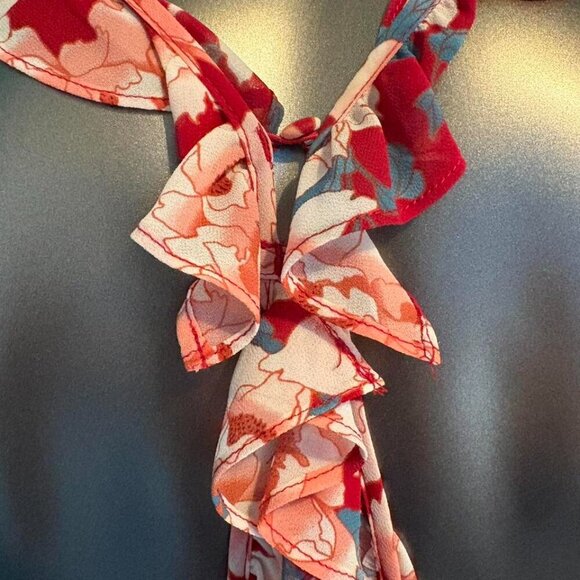 **RARE** For Love and Lemons 🍋 Size M Red velvet maxi dress - Picture 6 of 7